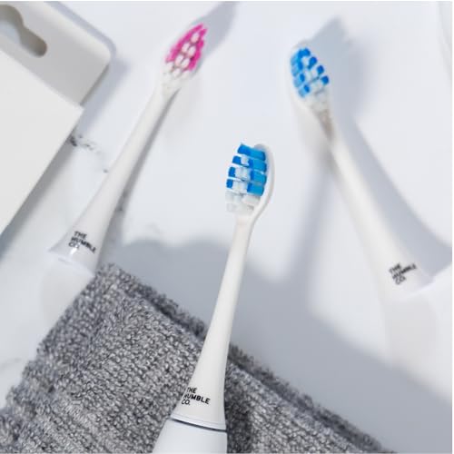 The Humble Co. Plant-Based Toothbrush Heads - Combat Plaque & Bad Breath, 4pk for Sonicare