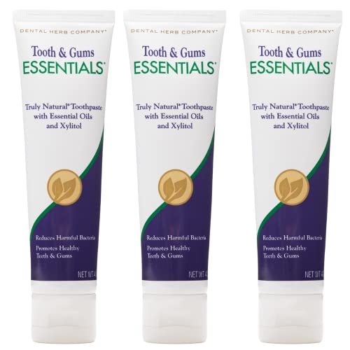 Dental Herb Company Toothpaste - Fluoride-Free, Reduces Gum Inflammation, Natural - 4oz 3 Pack