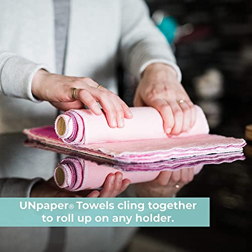 Marley's Monsters UNpaper Towels - Reusable Cotton, Super Absorbent, Tree-Free - 24 Count Roll