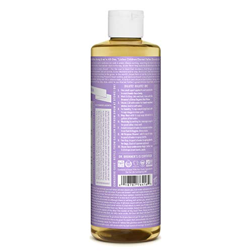 Dr. Bronner's Liquid Body Soap - Organic & Fair Trade Ingredients, Vegan, 18-in-1 Uses - 16oz