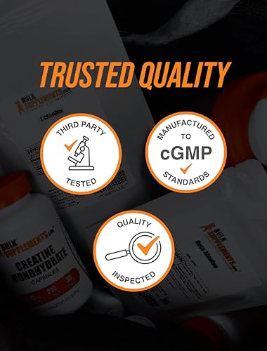 BulkSupplements Creatine Monohydrate Powder - 5g Per Serving, Micronized & Gluten Free - 500g