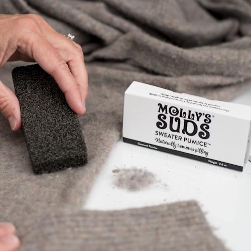 Molly's Suds Sweater Pumice - Naturally Removes Pilling, Safe for Fabrics - 0.6 oz