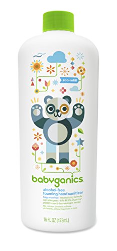 Babyganics Hand Sanitizer - Alcohol-Free, Moisturizing, Non-Allergenic - 16oz Refill Bottle