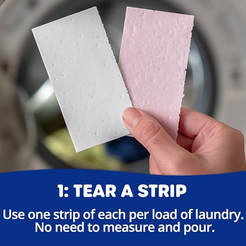 Tru Earth Laundry Detergent & Softener Strips - Plastic Jug-Free, Powerful Cleaning - Fresh Linen