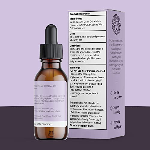 Marie Originals Ear Wax Removal Kit - Herbal Relief for Pain & Blockage, Family-Friendly - 1 Pack