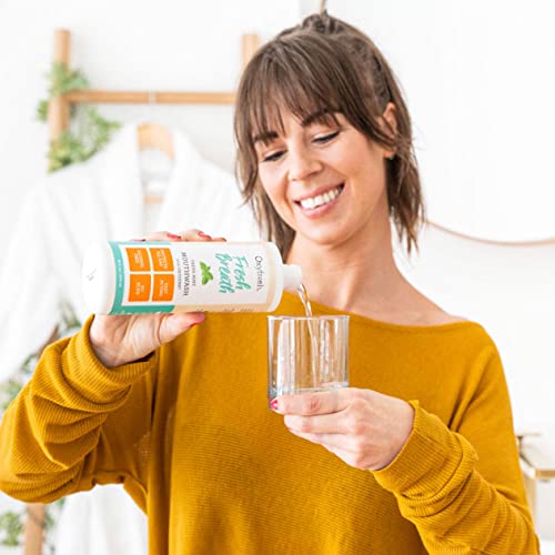 Oxyfresh Mouthwash - Long-Lasting Fresh Breath, Alcohol & Fluoride Free, Peppermint - 16oz