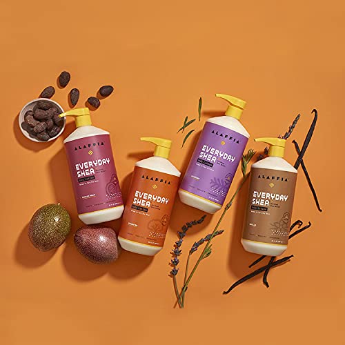 Alaffia EveryDay Shea Shampoo & Conditioner - Gently Cleanses, Moisturizes, Fair Trade - 32oz Each