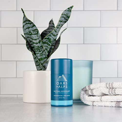 Oars + Alps Men's Grooming Set - TSA-Friendly Travel Essentials, Fresh Ocean Splash - 5 Items