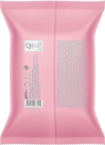 Yes To Facial Cleansing Wipes - Hydrating Makeup Remover with Watermelon & Aloe Vera - 1 Pack