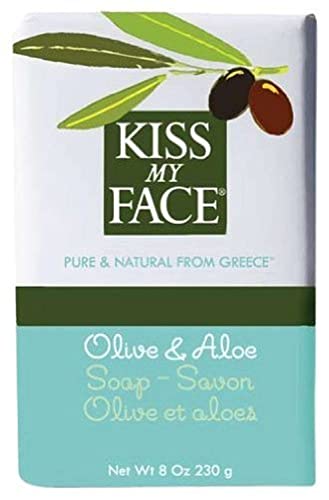 Kiss My Face Bar Soap - Moisturizing with Olive Oil & Aloe, Non-GMO, 8oz