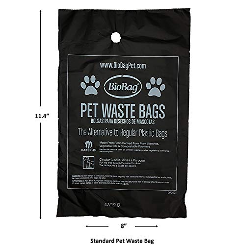 BioBag Pet Waste Bags - Non-Allergenic, Plant-Based, 50 Count, No Polyethylene