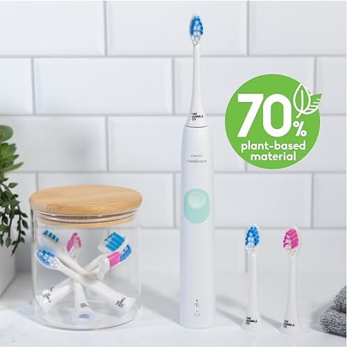 The Humble Co. Plant-Based Toothbrush Heads - Combat Plaque & Bad Breath, 4pk for Sonicare