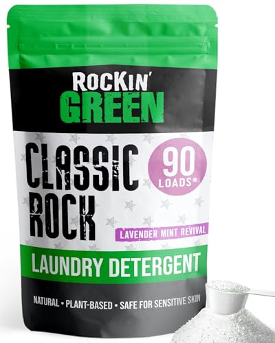 Rockin' Green Classic Rock Laundry Detergent - Tough on Stains, Gentle on Skin - 45oz