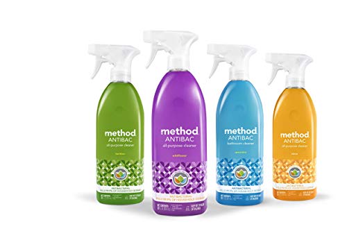 Method Antibacterial All Purpose Cleaner - Kills 99.9% of Germs, Wildflower Scent - 28oz (Pack of 8)