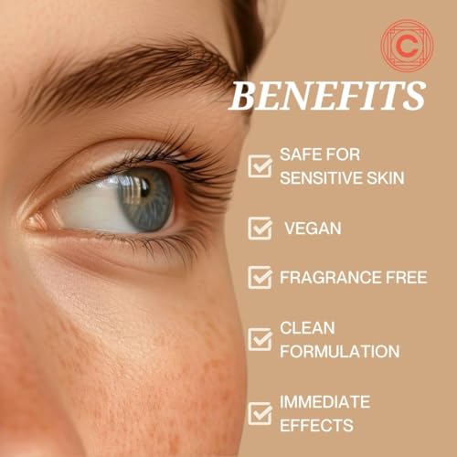 Clean Circle Lights On Brightening Eye Mask - Red Algae & Vitamin C for Dark Circles - 5 Pairs