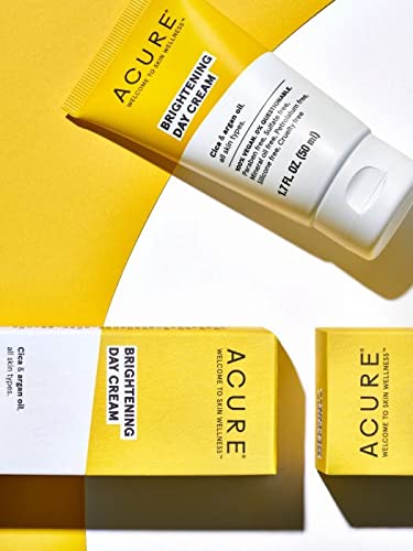 ACURE Brightening Day & Night Cream Duo - 100% Vegan, Moisturizes & Brightens - 1.7oz Each