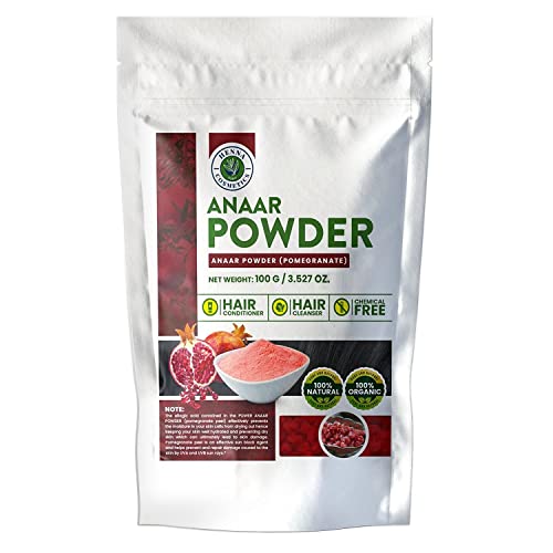 Henna Cosmetics Organic Pomegranate Peel Face Mask - Vegan, Gluten-Free, 100g