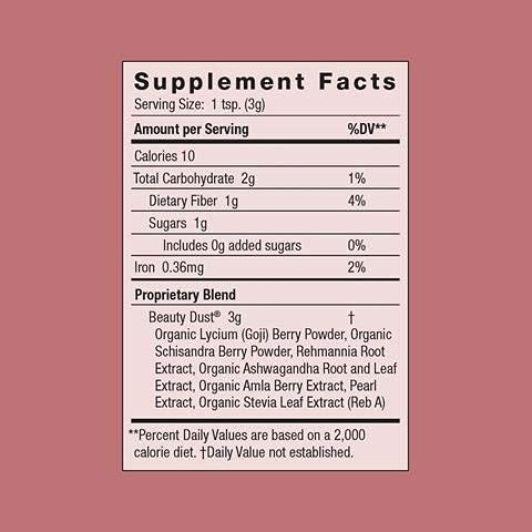 Moon Juice Beauty Supplement - Enhances Radiance & Hydration, All-Natural Ingredients - 10 Sachets