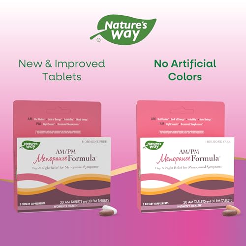 Nature's Way Hormone Balancing Supplement - Day & Night Relief for Menopause - 60 Tablets