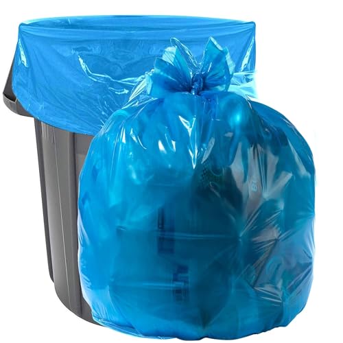 BioBag Compostable Liners - Certified ASTM D6400, Durable & Plant-Based - 48 Gallon, 80 Count