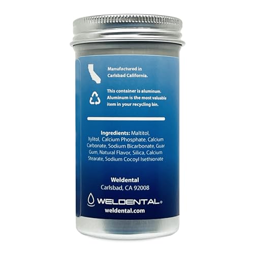 WELdental Chew Brush Smile Toothpaste Tablets - Anti-Plaque & Whitening, SLS-Free, 120 Count