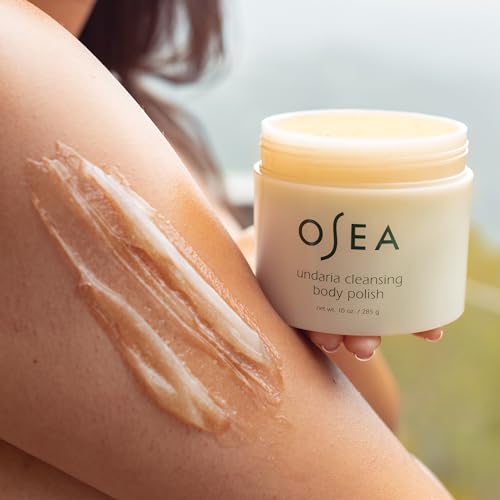 OSEA Undaria Cleansing Body Polish - Revitalizing AHA Exfoliator with Seaweed - 10oz