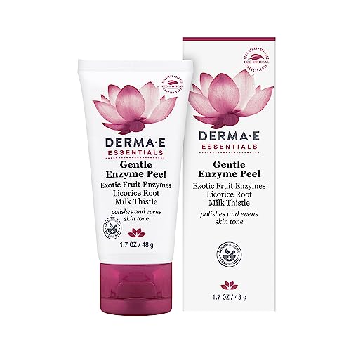 DERMA E Facial Peel - Brightening Exfoliator with Papaya & Milk Thistle - 1.7 oz