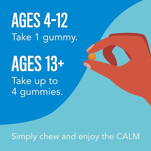 Natural Vitality CALM Kids Magnesium Gummies - Supports Balanced Mood, Vegan, Gluten-Free - 60 Count