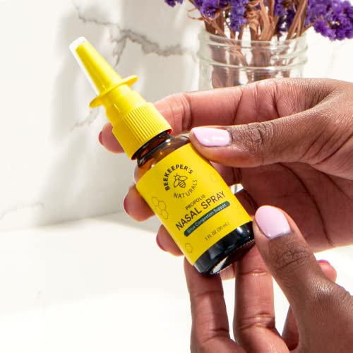 Beekeeper's Naturals Nasal Spray - Clears Congestion, Moisturizes, Natural Ingredients - 1 fl oz