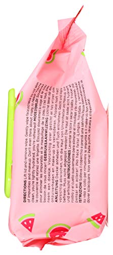 Yes To Facial Cleansing Wipes - Hydrating Makeup Remover with Watermelon & Aloe Vera - 1 Pack