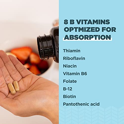 Ancient Nutrition Vitamin B Complex - Supports Energy & Cognitive Health, 60 Capsules