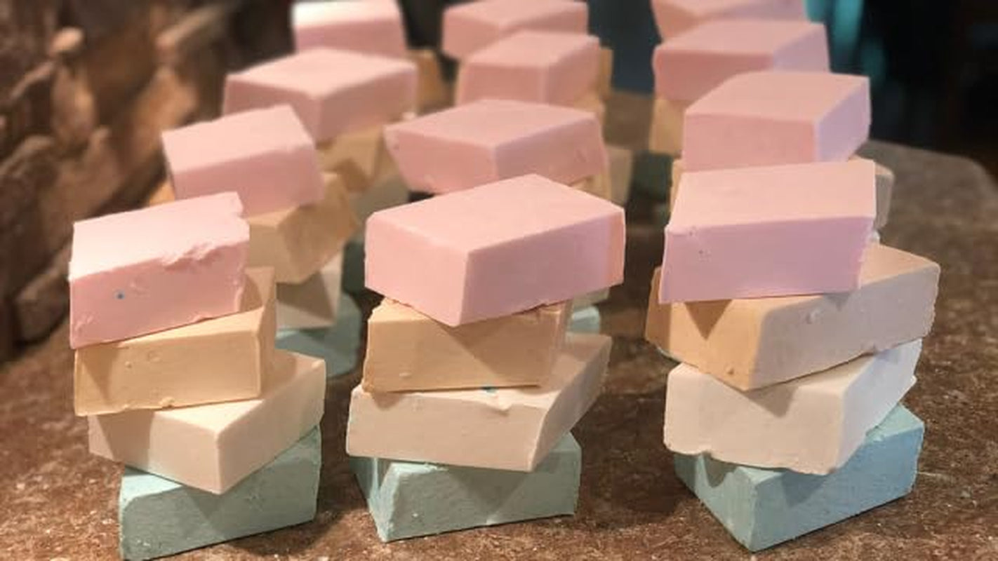 Original Recipe All Natural Soap Bar - Made in USA, Handmade, Vegan Moisturizing for Sensitive Skin - Women & Mens Bar Soap or Mens Soap - Wildflower Scent 5 Oz Each (5 Bars) Colors Vary