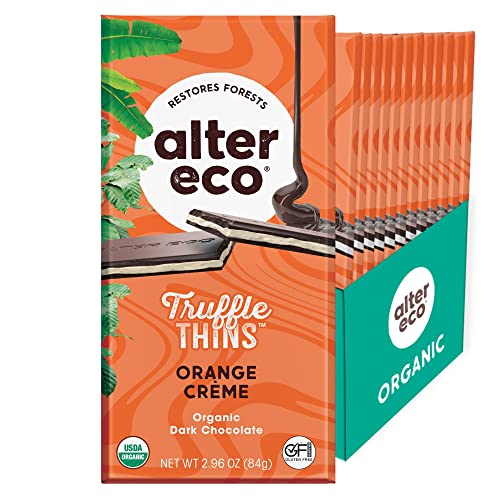 Alter Eco Chocolate Truffle Thins - Organic, Non-GMO, Gluten & Soy-Free, 12-Pack