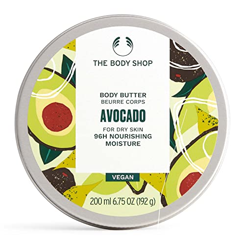 The Body Shop Avocado Body Butter - Nourishes Very Dry Skin, 96% Natural Ingredients - 6.75 oz