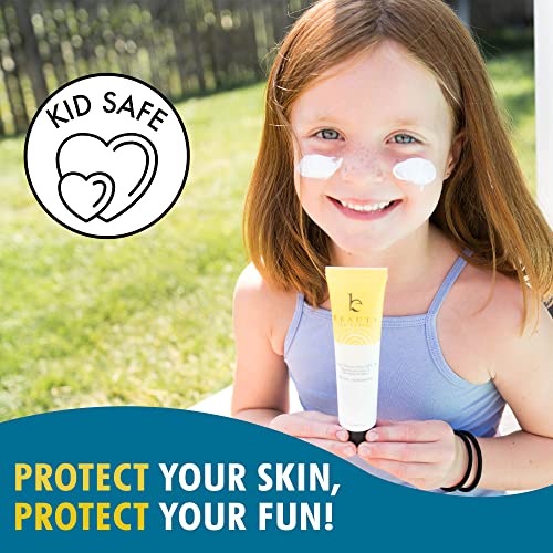 Mineral Face Sunscreen SPF 20 - Natural Ingredients, Non-Chalky, Biodegradable - Travel Size