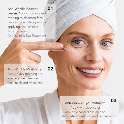Juice Beauty Skin Care Set - Reduces Fine Lines, Hydrates Skin - 3 pc Moisturizer, Serum, Eye Cream