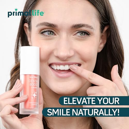 Primal Life Organic Teeth Whitening Bundle - Natural Ingredients, Peroxide Free - 2oz