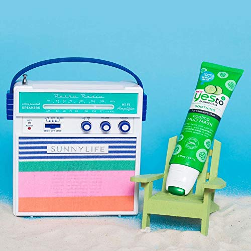 Yes To Cucumbers Cooling Mud Mask - Refreshes & Soothes Sensitive Skin, 96% Natural - 2oz