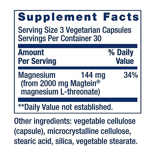 Life Extension Neuro-mag Magnesium - Boost Memory & Focus, Non-GMO, Gluten-Free - 90 Capsules
