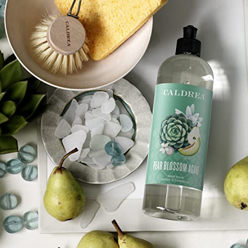 Caldrea Dish Soap - Tough on Grease, Plant-Derived, Pear Blossom Agave Scent - 16oz