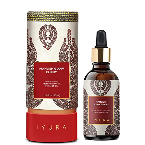 iYURA Manjish Glow Elixir - Instant Dewy Glow & Clear Skin, 100% Natural - 1.69 fl oz