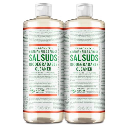 Dr. Bronner's All Purpose Cleaner - Powerful Dirt & Grease Remover, Biodegradable - 32oz, 2-pack