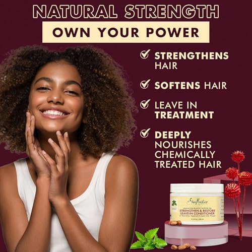 SheaMoisture Jamaican Black Castor Oil Leave-In Conditioner - Softens & Detangles, 11.5oz