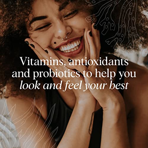 Ora Organic Hair, Skin & Nails Support - B Vitamins & Algae for Healthy Glow - 60 Vegan Capsules