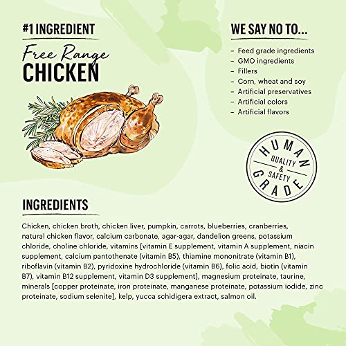 The Honest Kitchen Câté™ Grain Free Chicken Pâté - Complete Nutrition, Human Grade - 5.5oz (12 Pack)