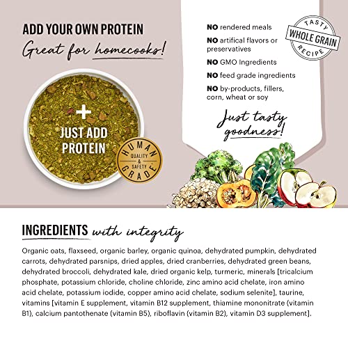 The Honest Kitchen Dog Food - Human Grade Dehydrated Veggie Base Mix, No Fillers - 7 lb