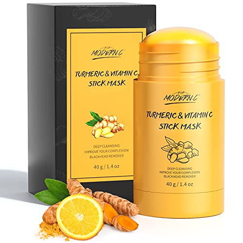Turmeric Clay Stick Mask - Deep Cleansing, Blackhead Removal, Organic Ingredients - 2.5oz