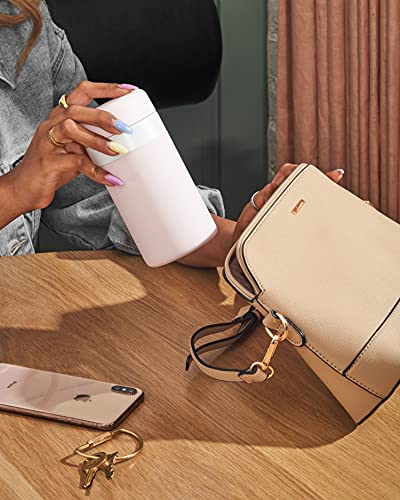W&P Porter Insulated Bottle - Pure Taste Ceramic Coating, Leakproof, Dishwasher Safe - 12oz Blush