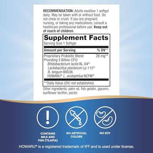 Nature's Way Probiotic Pearls - Supports Digestive, Immune & Colon Health - 30 Softgels