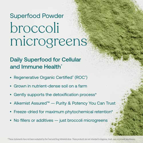 True Grace Broccoli Microgreens - Supports Cellular & Immune Health, Vegan - 0.4 oz, 30 Servings